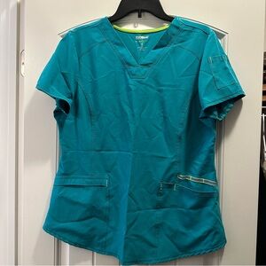 Scrubstar Women's Aqua Scrub Top